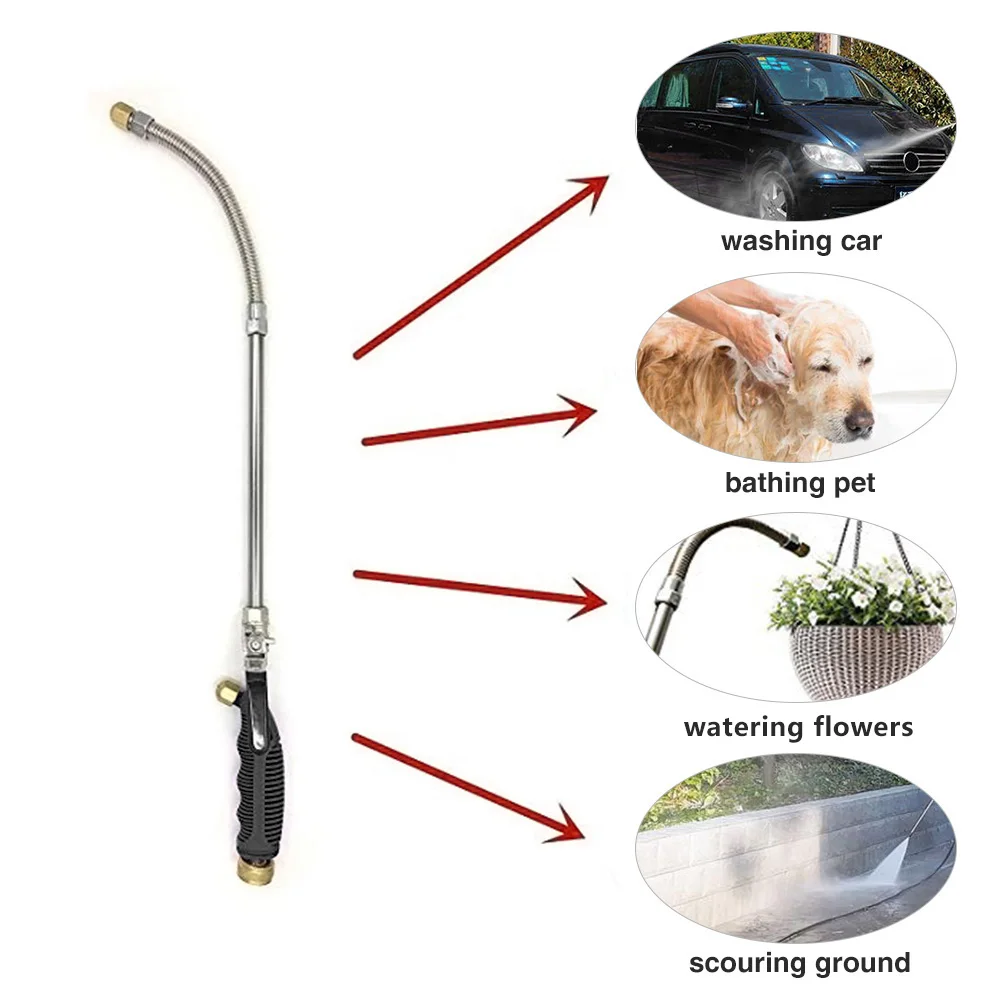 Поливочный распылитель воды мощный пистолет-распылитель для орошения и мытья