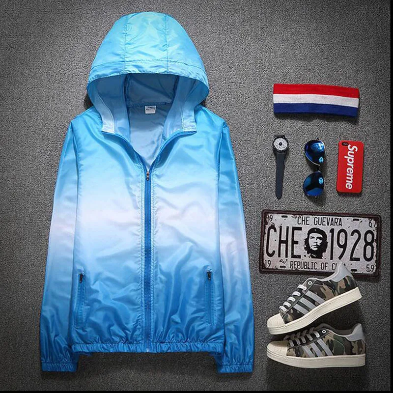 

Women Sun Protection Clothing Sportsuit 2020 Spring Autumn Thin Hooded Jacket Outerwear Outdoor sportswear Couples Family Pack