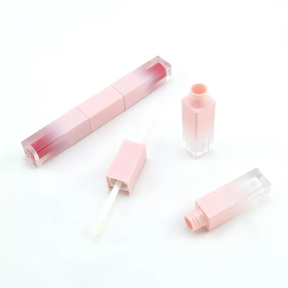 

6 ML Gradient Color Double Side Square Lip Gloss Tube Empty Lip Glaze Bottle Eyeliner Lipstick Plastic Cosmetic Container