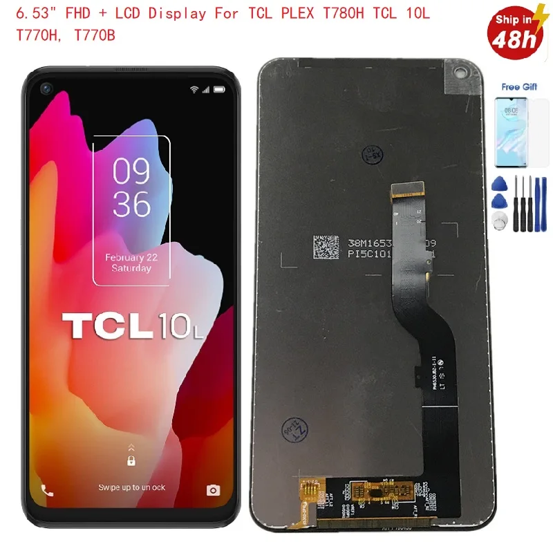 6 53 дюймовый ЖК-дисплей TCL 10 L T770H T770B дисплей сенсорный экран сборка ЖК-дигитайзера