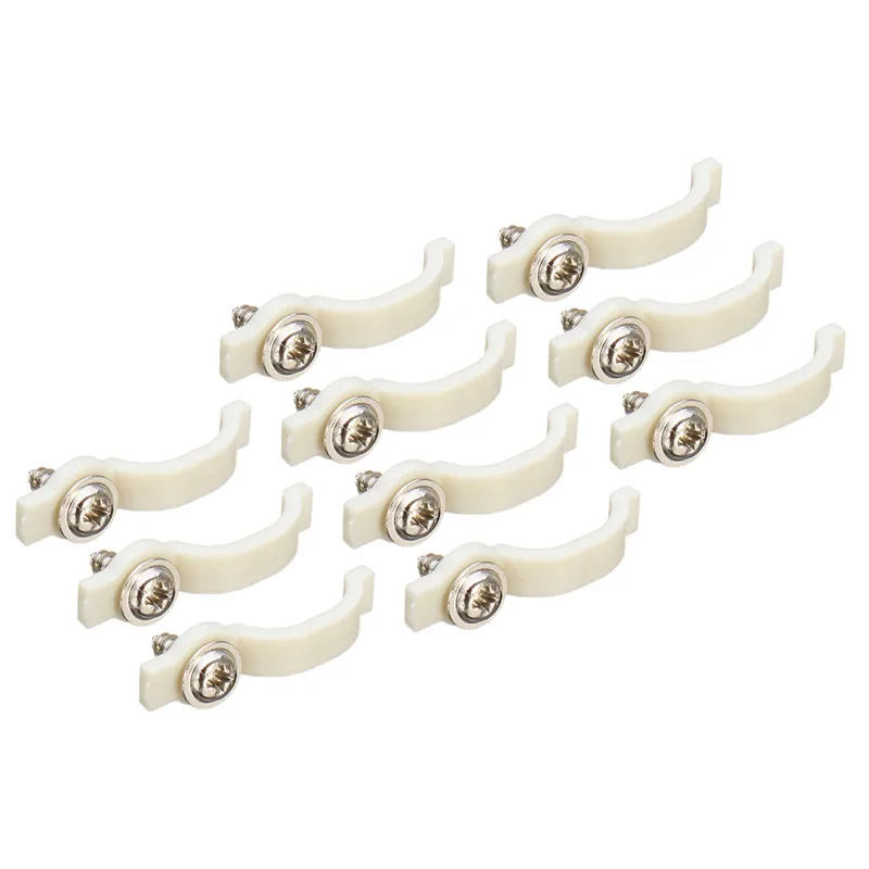 50Pcs 10mm LED Strip Fixing Clip Tape Light Mounting Brackets For 5054/5050/5630 Strip+Screw Lamp Bases | Освещение