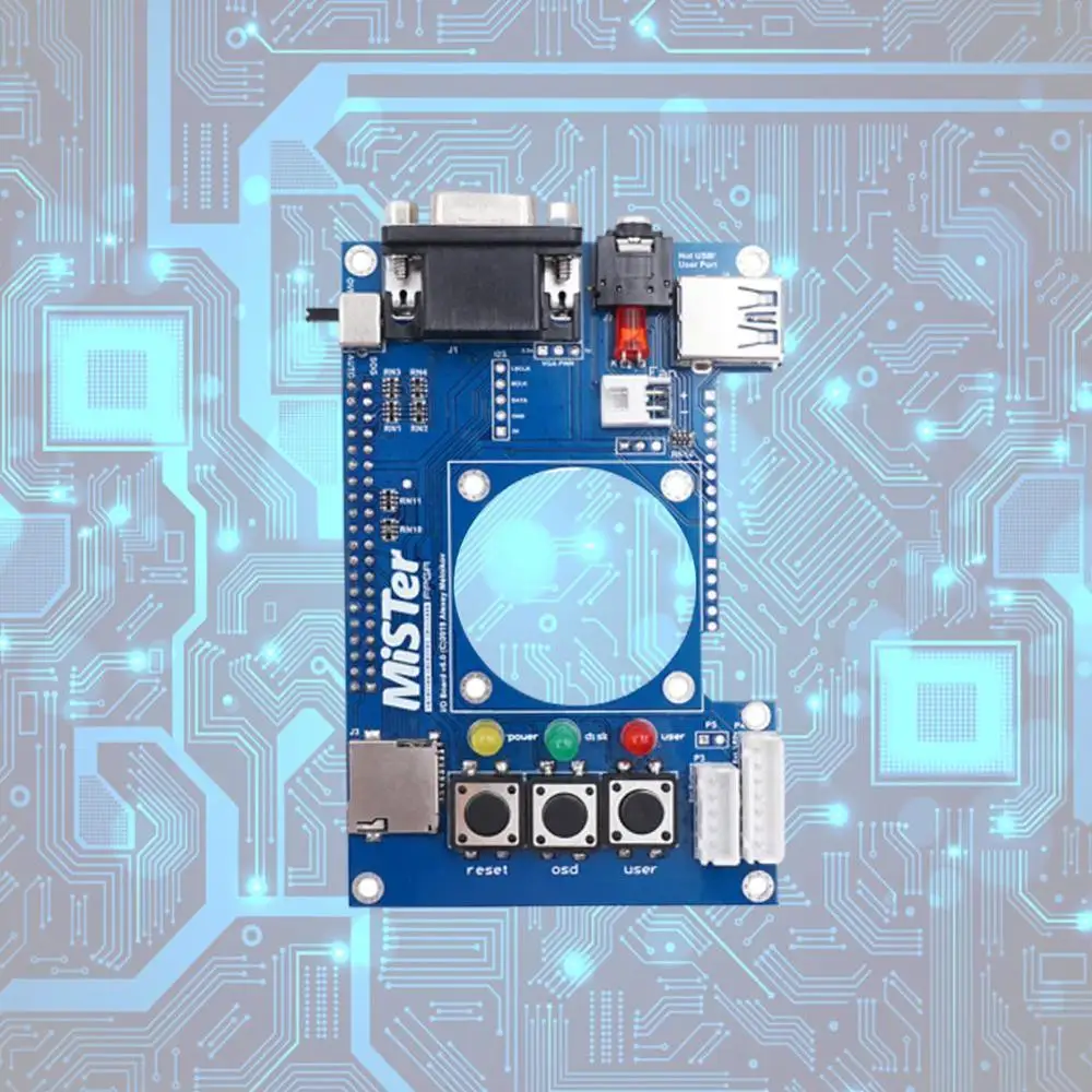 

Terasic DE10-Nano accessories Mister FPGA IO board set HUB USB extender RTC N0G7