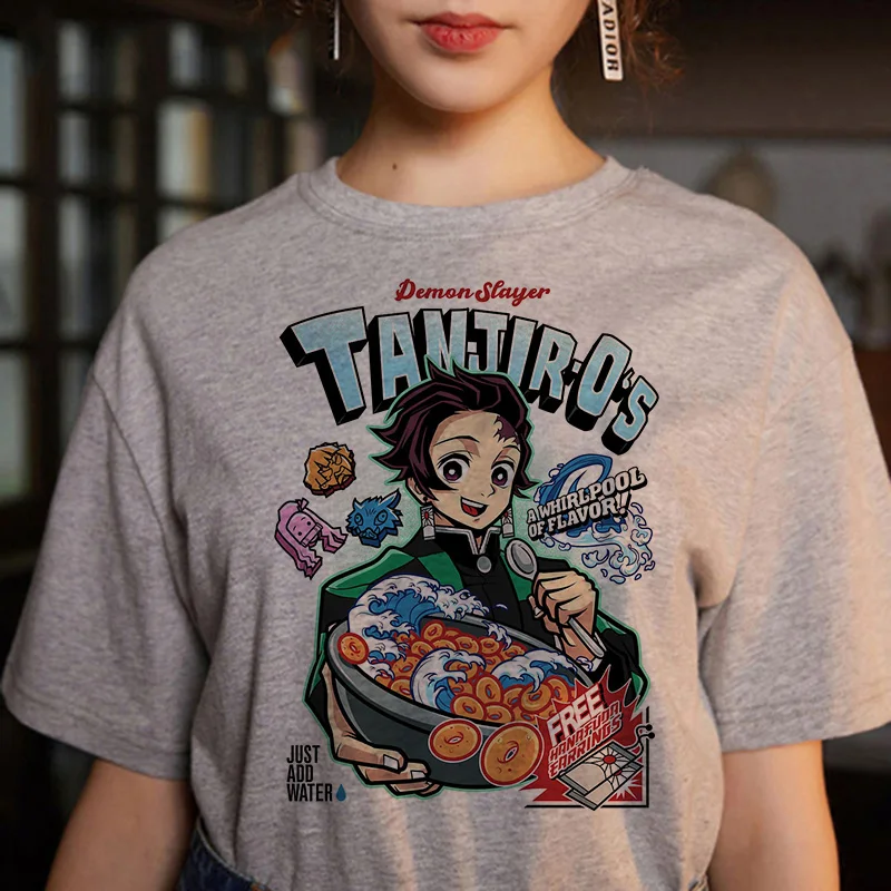 

Anime Demon Slayer Print T Shirt Men Summer Short Sleeve Tops Tee Harajuku Kimetsu No Yaiba Kawaii Graphic Tshirt Unisex T-shirt