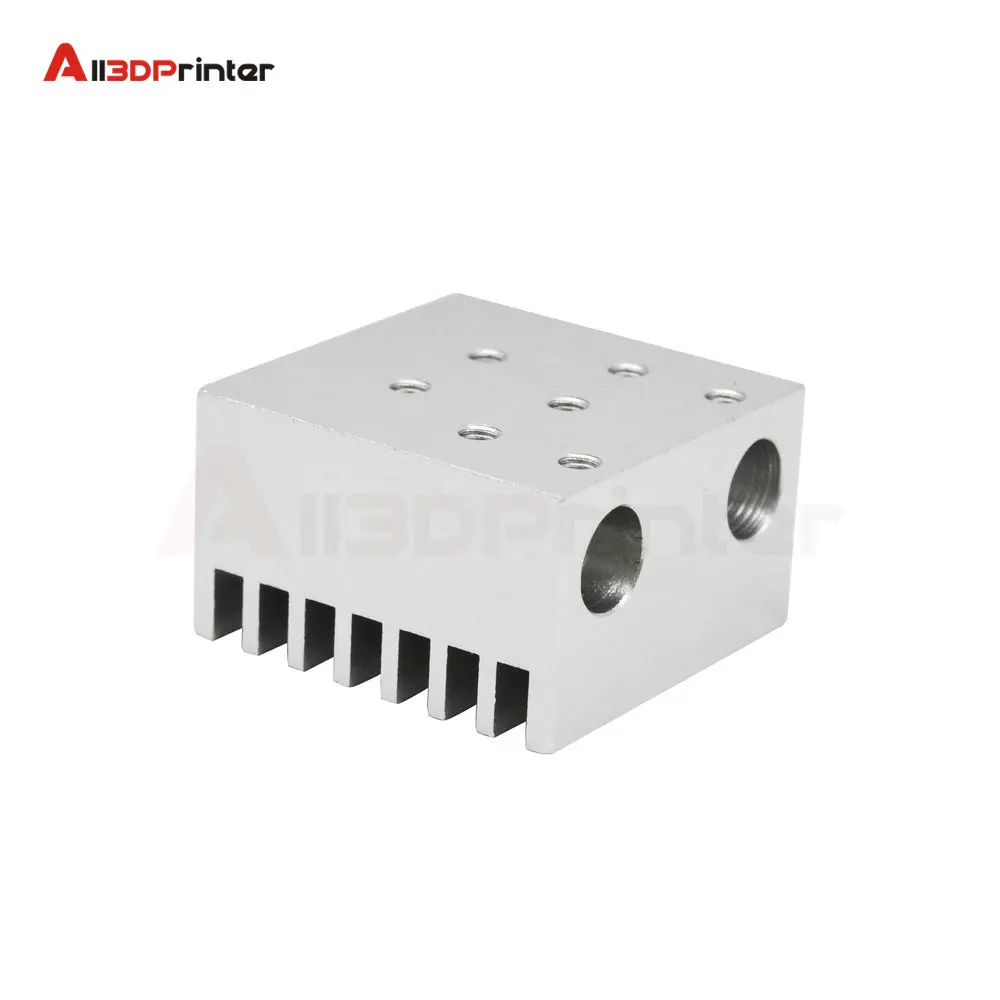 3D Printer V6 Dual Extruder Heat Sink Double head radiator Hot End Radiator aluminium alloy Long Distance for 1.75mm All-metal | Компьютеры