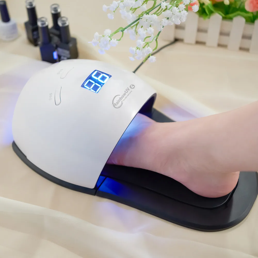 48W Nail Art Phototherapy Machine UV LED Lamp Smart Sensor Nail Dryer Quick Drying Nail Polish Glue Baking Lamp Finger Toe