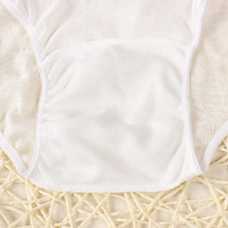 

Women's Disposable Underwear Travel Hotel Sauna Beauty Maternity Briefs Solid Color Cotton