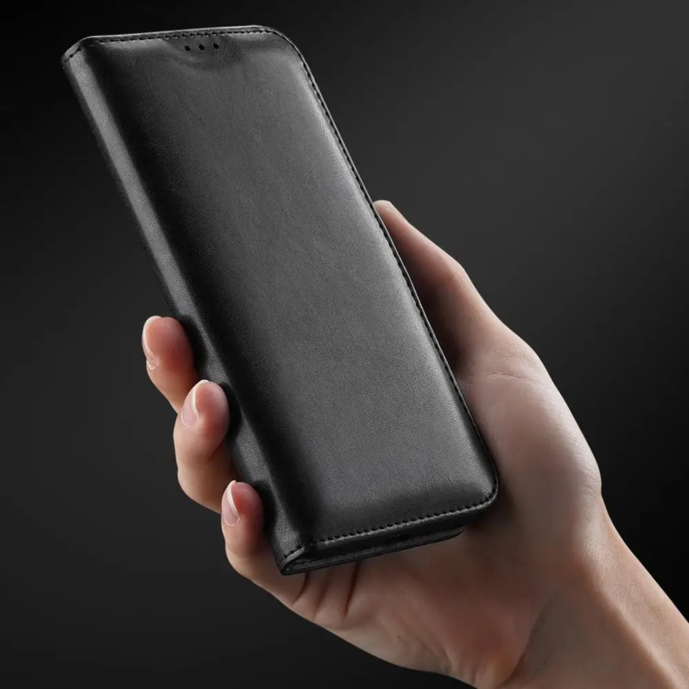 Флип-чехол DUX DUCIS из флока и кожи для Xiaomi Redmi Note 8 Pro магнитный чехол-Бумажник