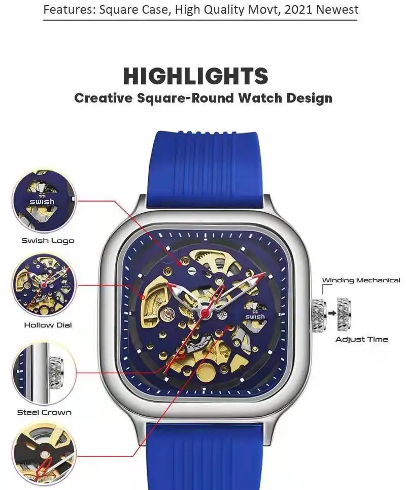 

2021It's full automatic mechanical watch, ceramic watch ring, 316 steel stainless steel series aaa watch