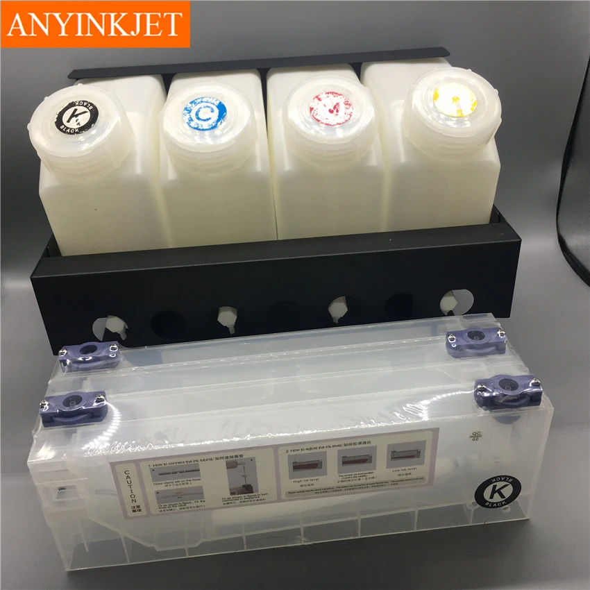 4 цветная система СНПЧ объемных чернил для принтера Mutoh RJ900 RJ901 VJ1604 VJ1614 и т. д. (4