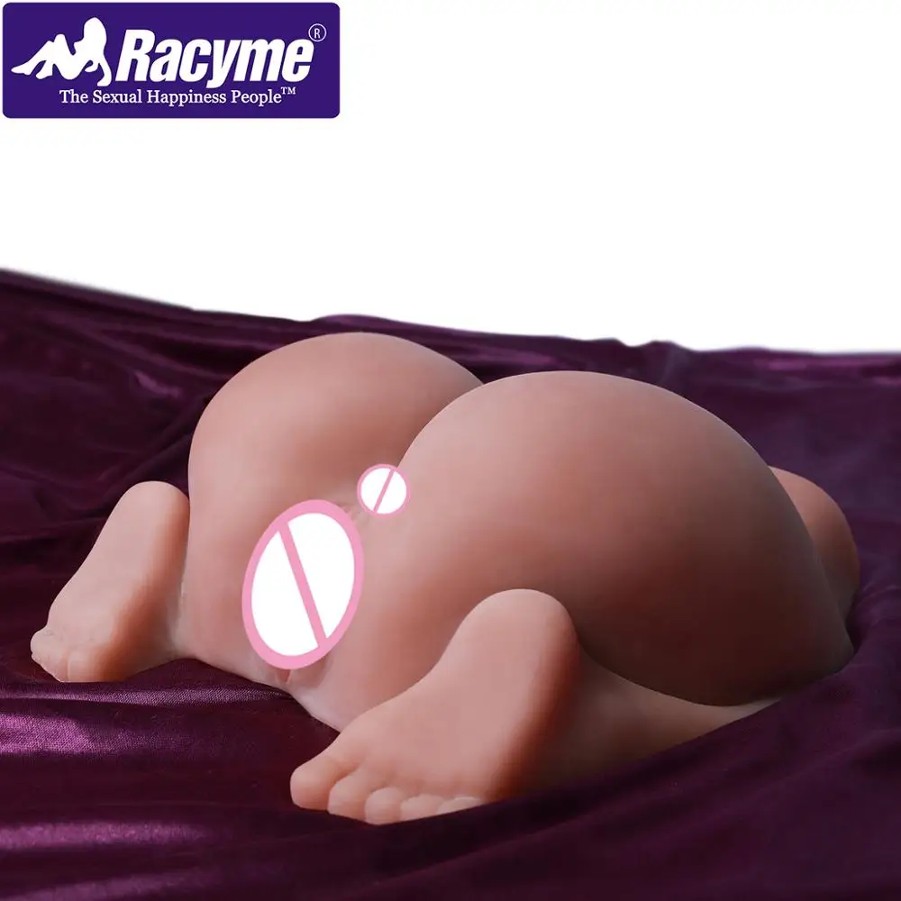 Racyme эротические силиконовые большая задница 3D искусственная киска двойное