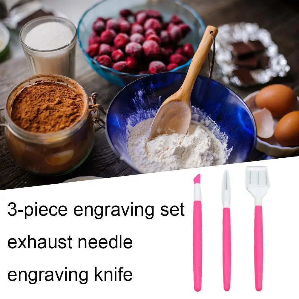 

3 Pieces/Set Sugar Cookie Decorating Supplies Cookies Needle Cookie For Biscuit Stir Decorating Tools Sugar Scriber/Scraper Z3F3
