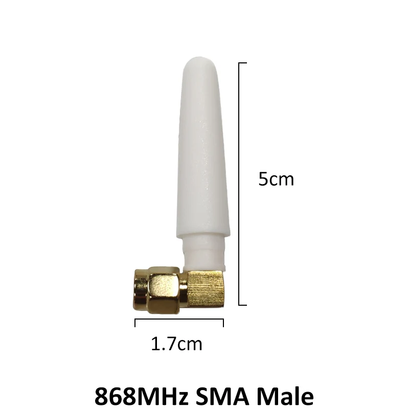 GRANDWISDOM 5pcs 868mhz antenna 2dbi sma male 915mhz lora antene module lorawan ipex 1 SMA female pigtail Extension Cable