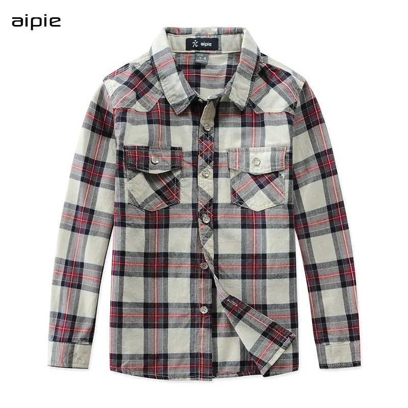 

Детские рубашки в клетку, хорошее качество, хлопок 100%, рубашки с длинным рукавом для мальчиков, детская одежда, одежда для весны/Осени