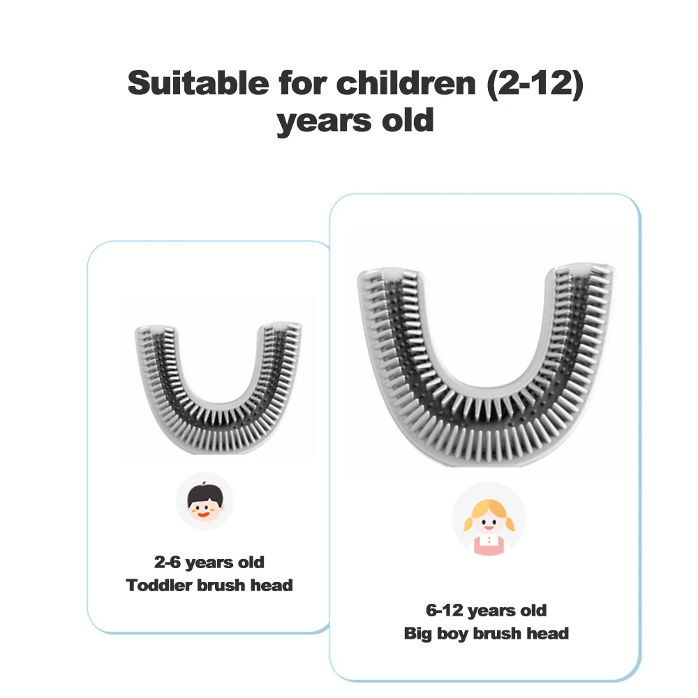 

360 Degrees Sonic Kids Electric Toothbrush 3D Cartooth Silicon Automatic Ultrasonic Teeth Tooth Brush Children Toothbrush