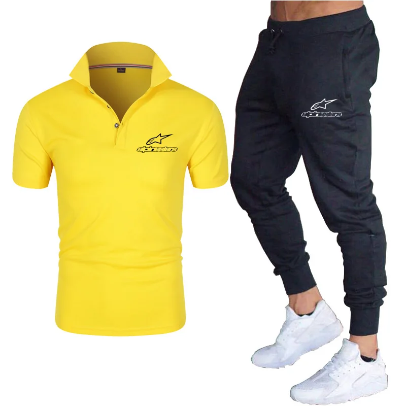 

Men's POLO suits sport hoodie suits summer short sleeves