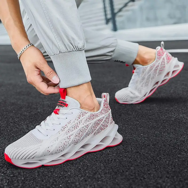 

Men's Running Shoes Blade Cushioning Sneakers Male Walking Shoe High Quality Breathable Shoes Fashion Men's Jogging Casual Shoes