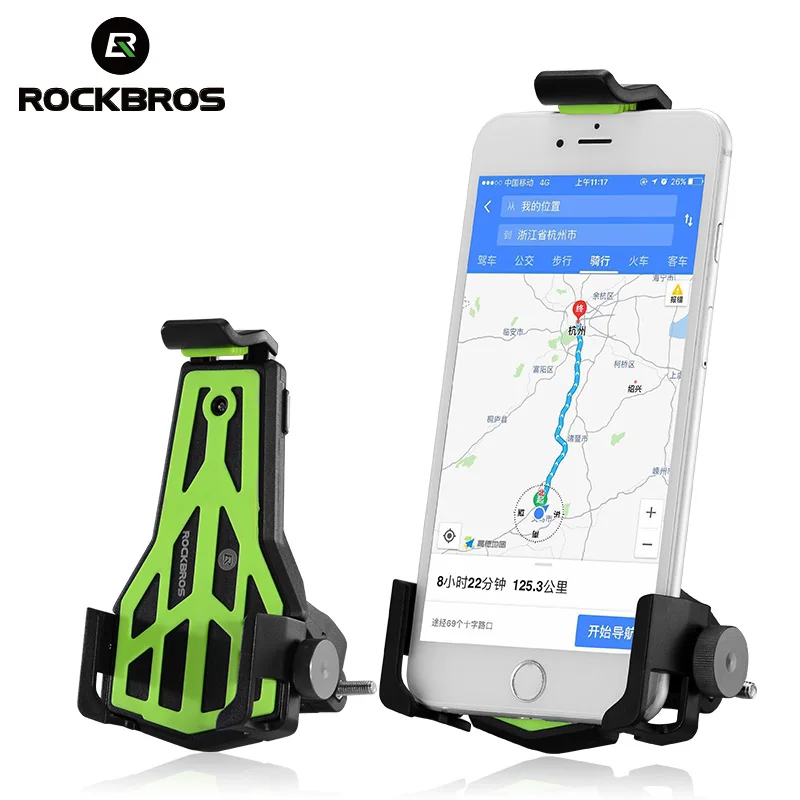 

ROCKBROS Bike Bicycle Handlebar Phone Stand 3.5-7 Inch Adjustable Cellphone MTB Holder Bracket Universal Cycling Accessories