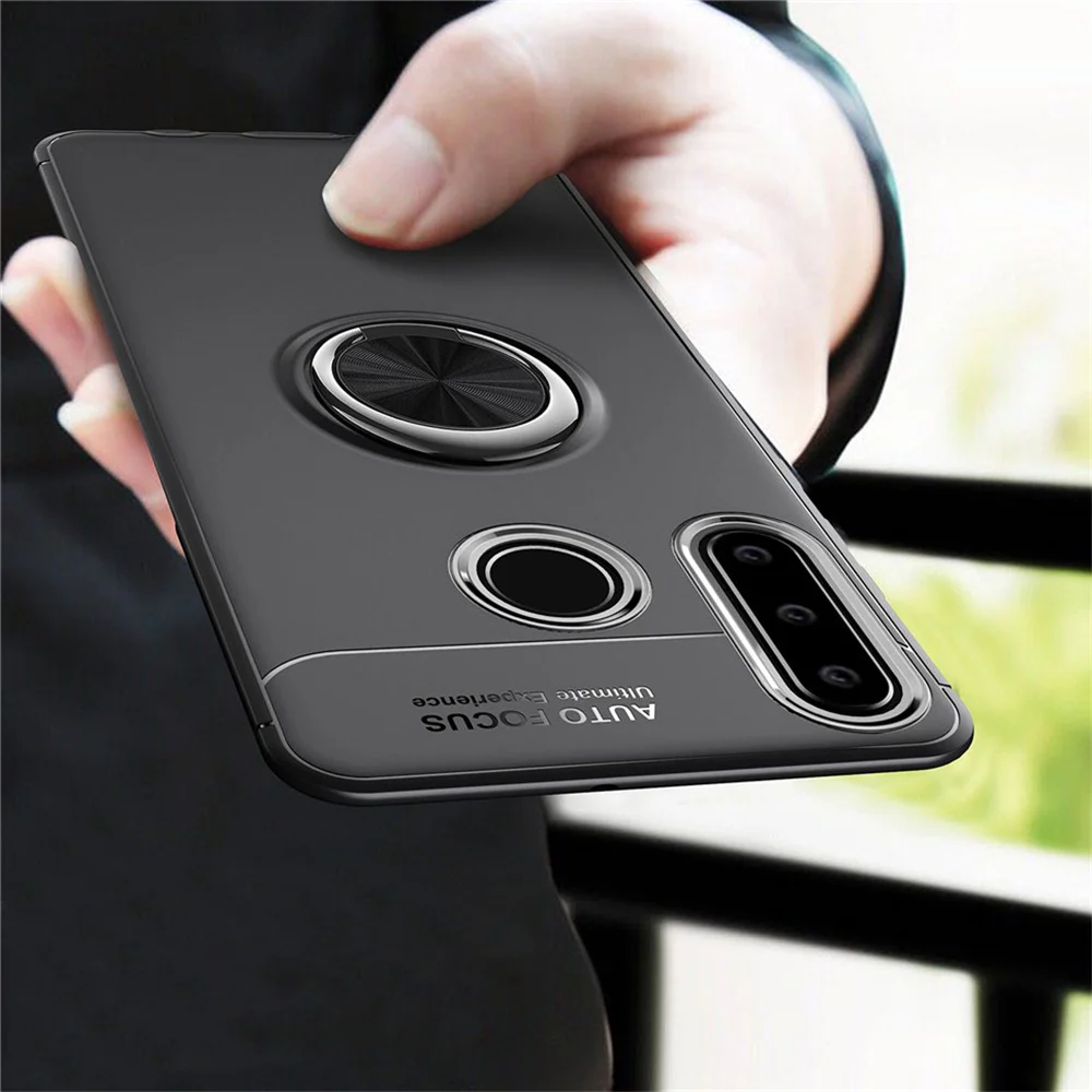 

Phone Case sFor Coque Huawei P40 Pro P40 Lite E P40 Case Luxury Magnetic Ring Soft Silicone Anti-fall Cover Capa Fundas