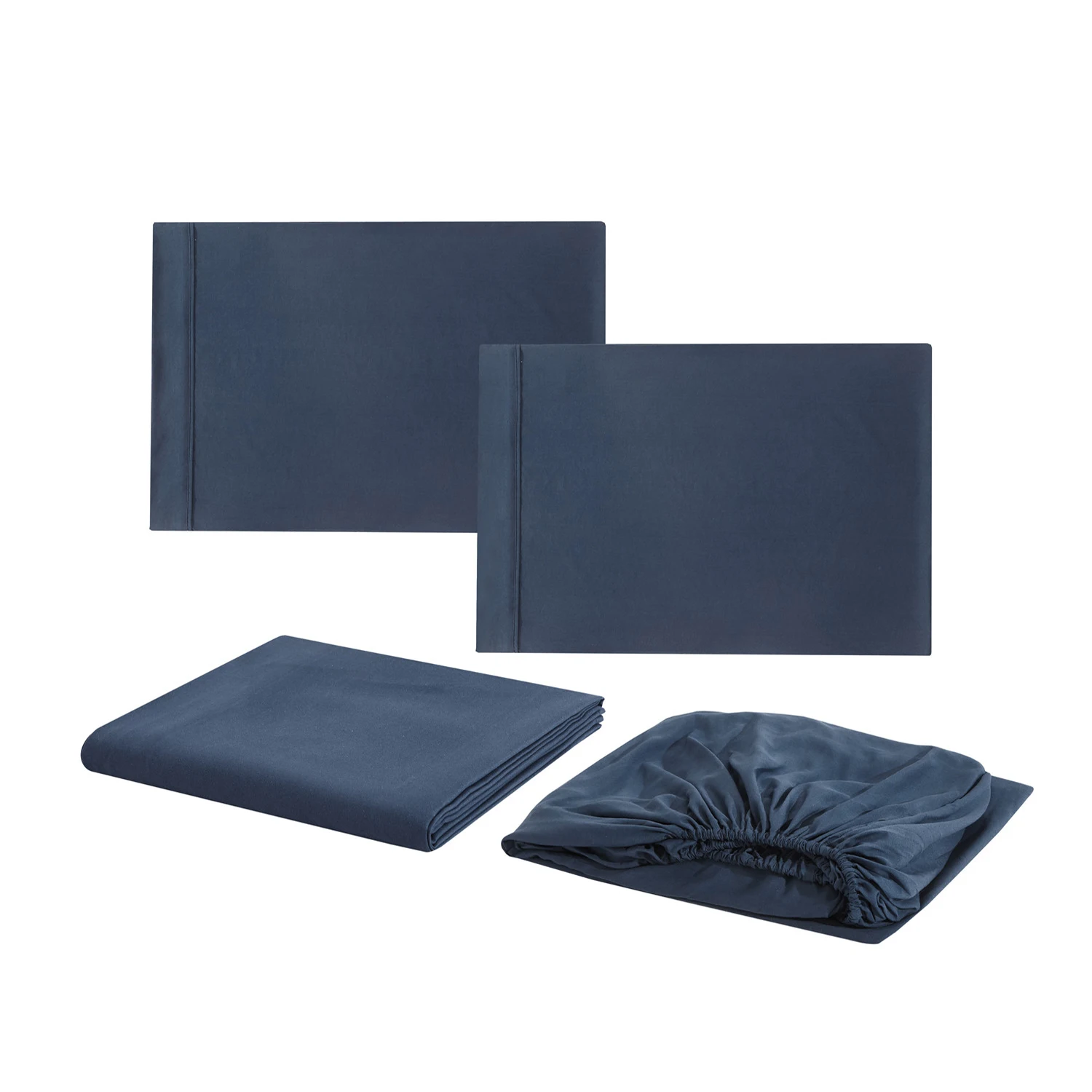 Blue Gray 3/4 шт., Комплект постельного белья с глубоким карманом, роскошное льняное постельное белье для отеля, мягкое постельное белье из египетского хлопка - Цвет: Blue Gray