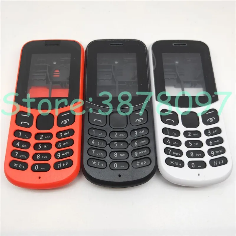 10 шт./лот для Nokia 130 2017 TA 1017 новый полный Чехол фотографий корпус + задняя крышка