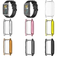 for honor watch es tpu watch case plated waterproof frame cover all around protective shell screen protector