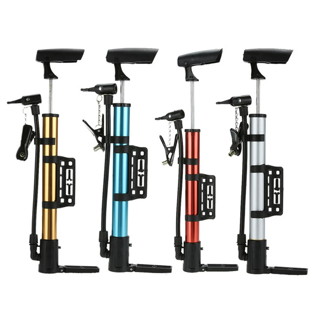 

4 Colors Portable Bicycle Pump Aluminum Alloy Manual Pump Mini Air Pump Bike Tire Inflator Outdoor Cycling Equipment Accessories