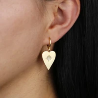 2020 new valentines gift for girlfriend lover heart shaped star signet charm earring
