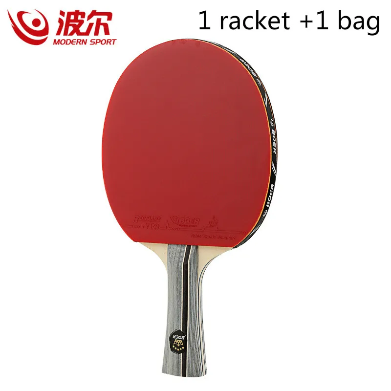 Boer двухсторонняя ракетка для настольного тенниса с обратным клеем пинг понга