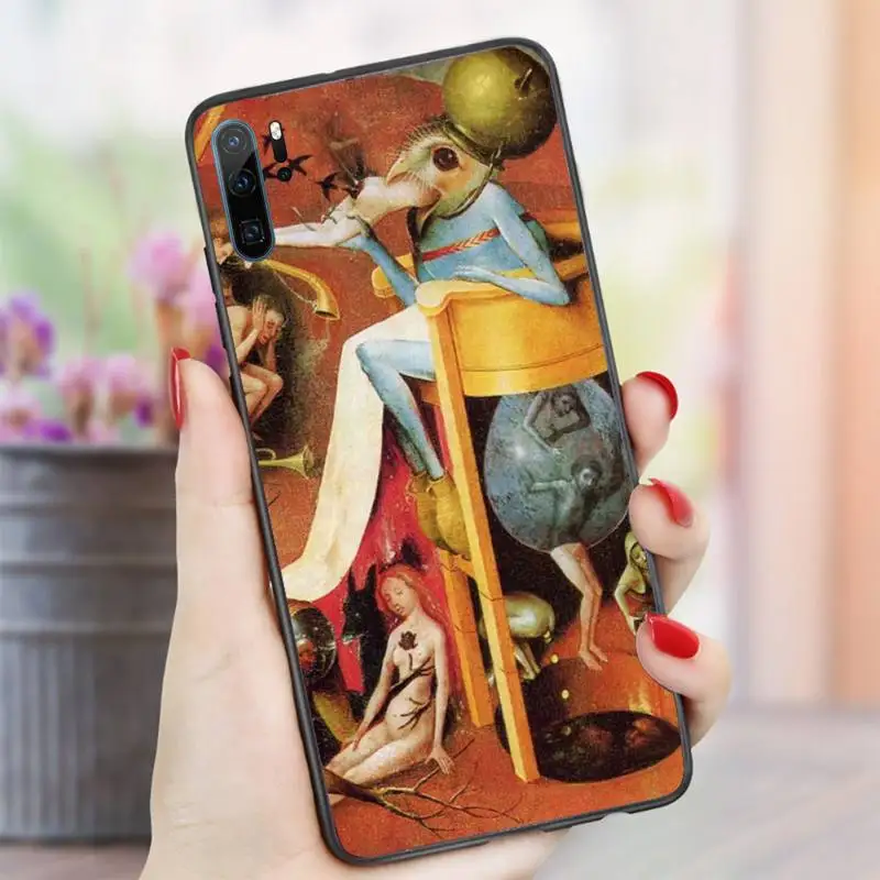 

Hieronymus Bosch art painting Phone Case For Huawei honor Mate P 10 20 30 40 i 9 8 pro x Lite smart 2019 nova 5t
