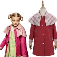 the mysterious benedict society constance contraire cosplay costume kids children coat outfit halloween carnival suit
