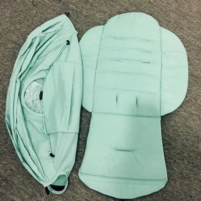 mint color Коляска капюшон и наматрасник козырек карман на молнии козырек от солнца крышка сиденье Подушка Мат для Детское yoya 175 коляска трон - Цвет: mint color