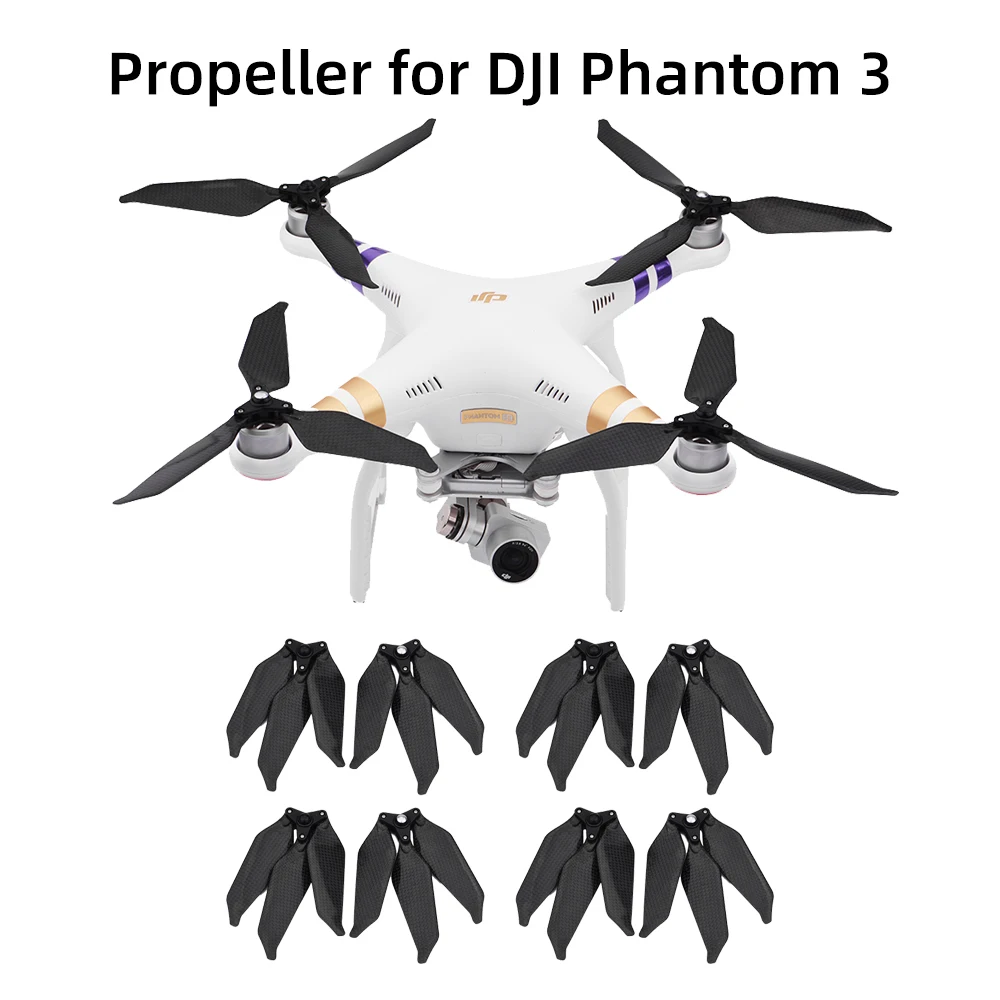 Low Noise Folding Propeller for DJI Phantom 3 Phantom 2 Carbon Fiber 9455S Propeller Noisae Reduction Drone Blades Accessories