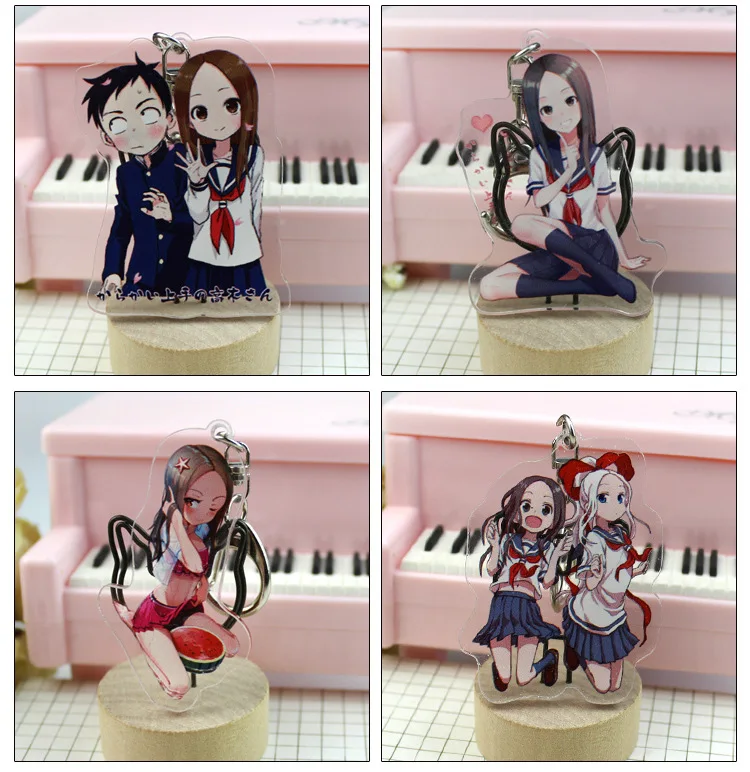 Аниме Teasing Master Takagi-san Takagi Nishikata акриловые двойные брелки