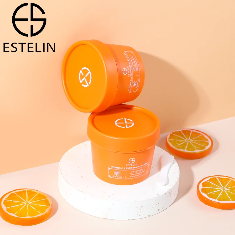100g Vitamin C Turmeric Mud Mask Moisturizing Exfoliating Clay Deep Cleansing Blackhead Removal |