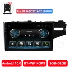 Автомагнитола, мультимедийный видеоплеер с GPS, Android 10,0, 2 ГБ + 32 ГБ, Autoestereos, Wi-Fi для Honda Fit Jazz 2014, 2015, 2016, 2017, 2018, RHD