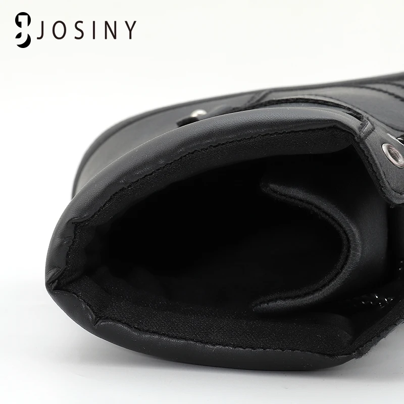 Женские сапоги JOSINY Marten Fluff для женщин ботильоны из искусственной кожи обувь с