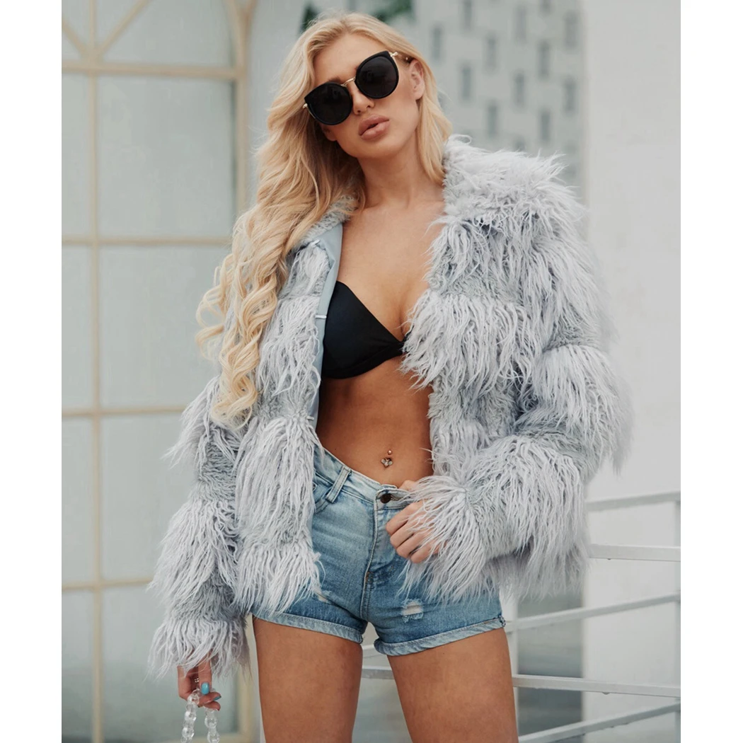 2019 Новый прошитой подошве теплые зимние плюшевые тапочки с мехом пальто Для