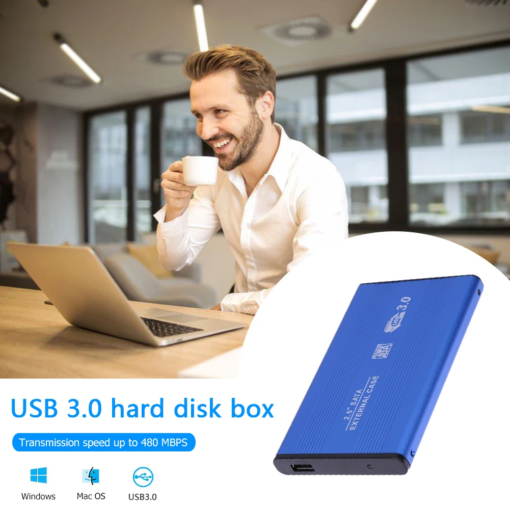 Внешний жесткий диск SSD корпус инструмент бесплатно 2 5 чехол SATA III II I до USB3.0 HDD с USB