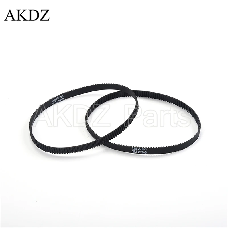 

2MGT 2M 2GT Synchronous Timing belt Pitch length 270 width 6mm/9mm Teeth 135 Rubber closed