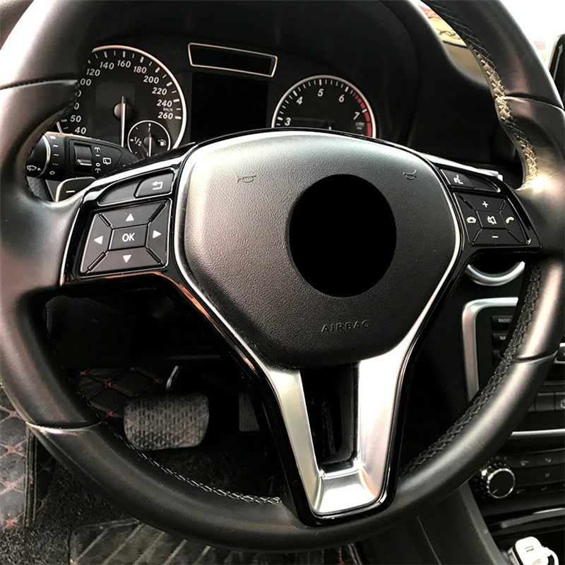 Автомобильные кнопки на рулевом колесе декоративная рамка накладка ABS для Mercedes