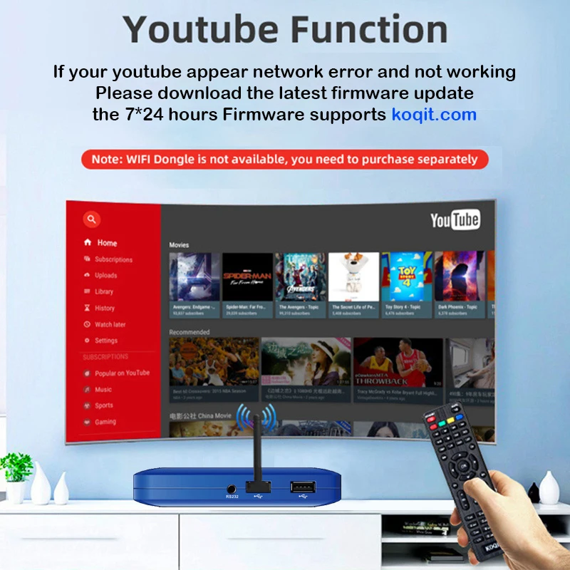 KOQIT K1 Mini 5G спутниковый декодер спутниковое ТВ приемник MeeCast DVB S2 рецептор Finder T2-MI T2MI