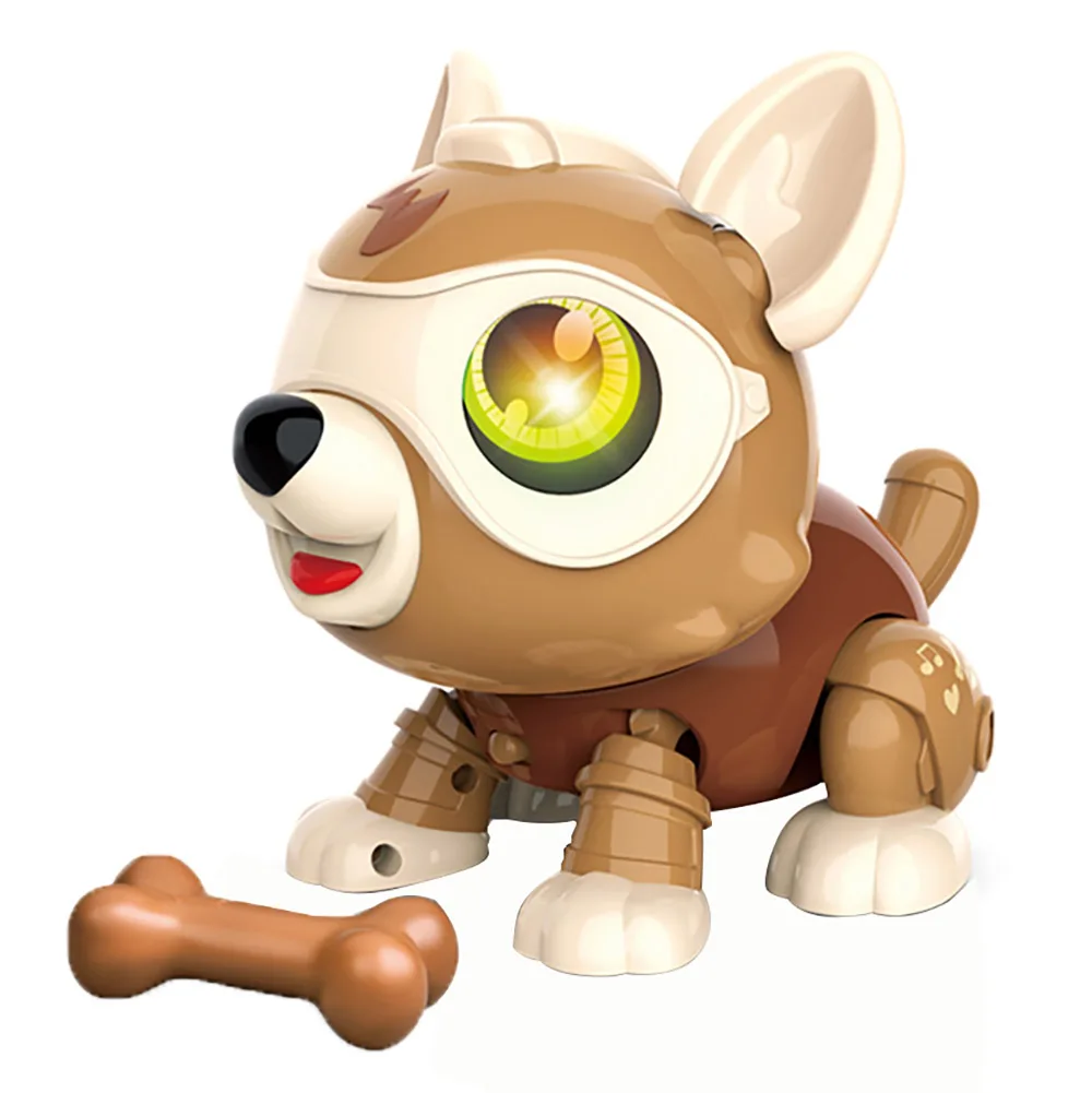 Робот-Собака Игрушка Робот щенок игрушки Забавный Прекрасный индукционный робот