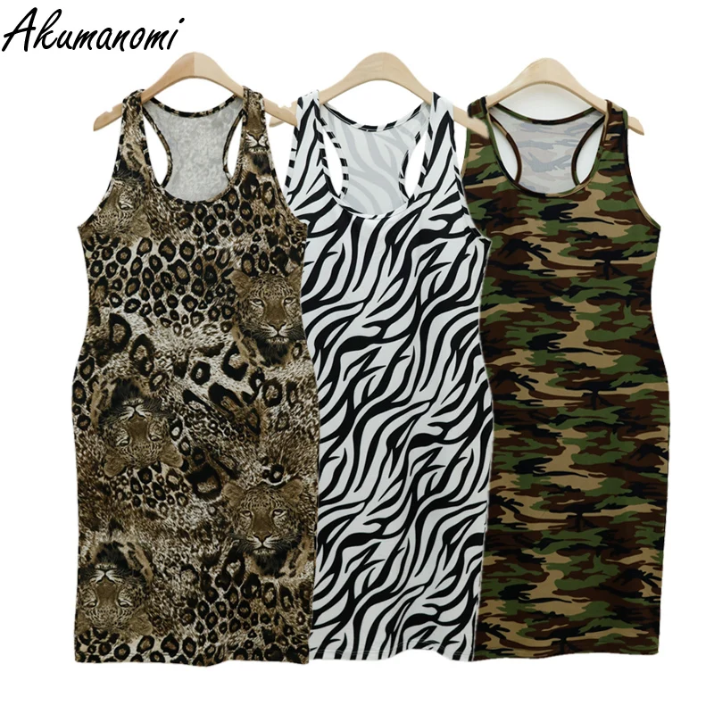 

Oversized Leopard Zebra Stripes Tank Bodycon Dress Women Midi Plus Size 10xl 9xl 8xl 7xl 6xl 5xl 4 3 Xl Wrap Sheath Dress Summer