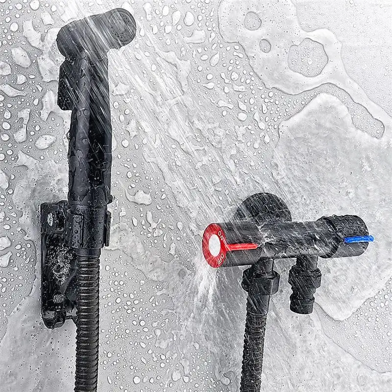 

1 Set Toilet Faucet Bidet Parts Dual-Purpose Bidet Spray Head Double Control Bidet Spray Nozzle For Women Bathroom Supplies