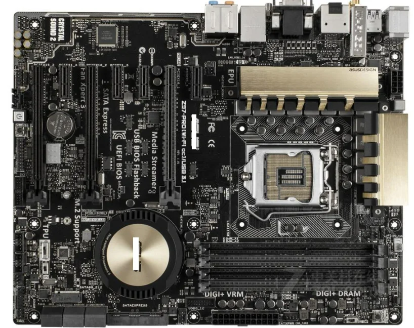 

Z97-PRO(WiFi ac)/USB3.1 настольная материнская плата, разъем LGA 1150 i7 i5 i3 DDR3 SATA3 USB3.0, б/у материнская плата
