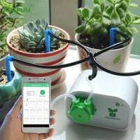 cell phone control intelligent garden automatic watering controller indoor plants drip irrigation device water pump timer system