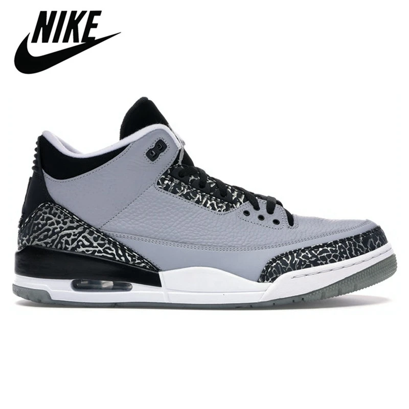 

Authentic Air Jordan Retro 3 Varsity Royal Sport Blue Men Sport Basketball Sneakers Breathable Shoes