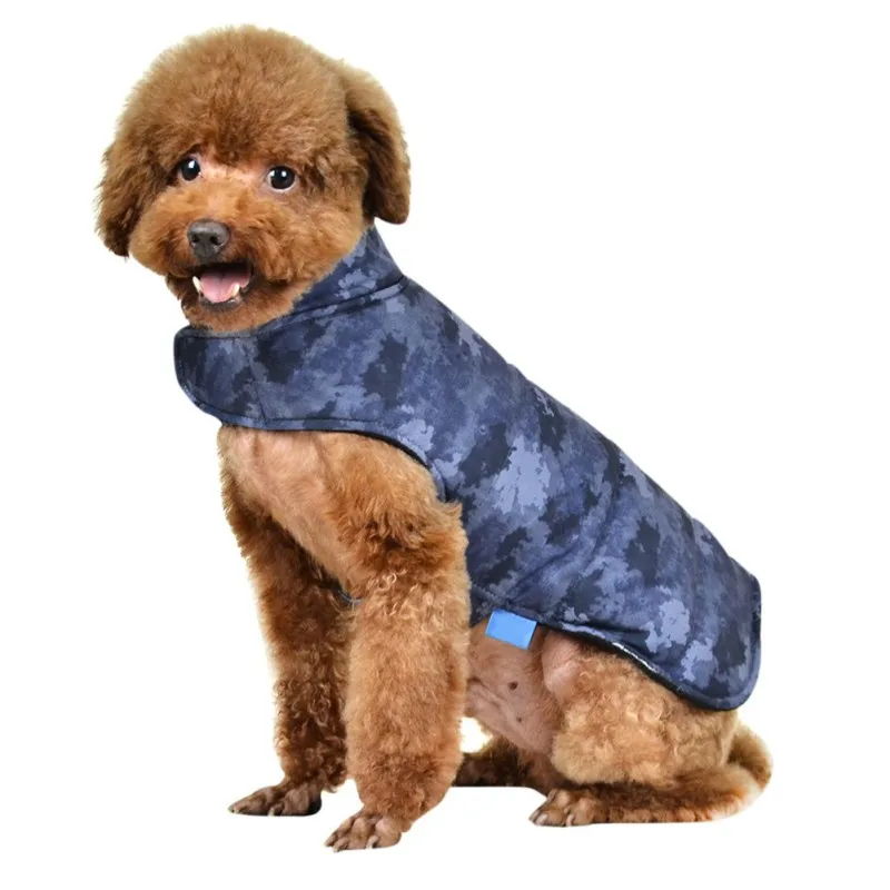 Pet Autumn Winter European America Style Camouflage Clothes Simple Cotton Padded Magic Stickers Vest For Small Medium Dogs | Дом и сад