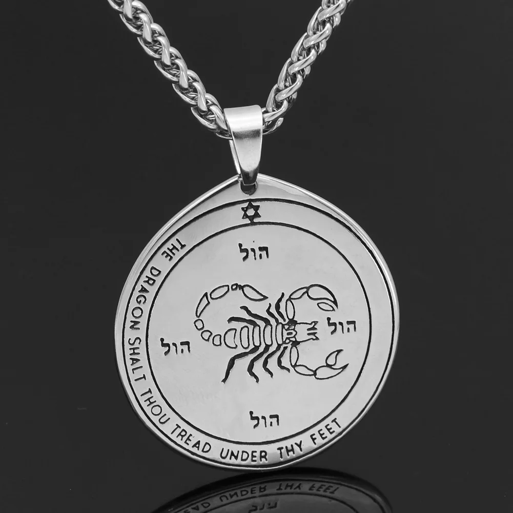 Talisman Pentacle of Solomon Seal Wiccan Pagan Hermetic Enochian Kabbalah Подвеска Ожерелье нержавеющая