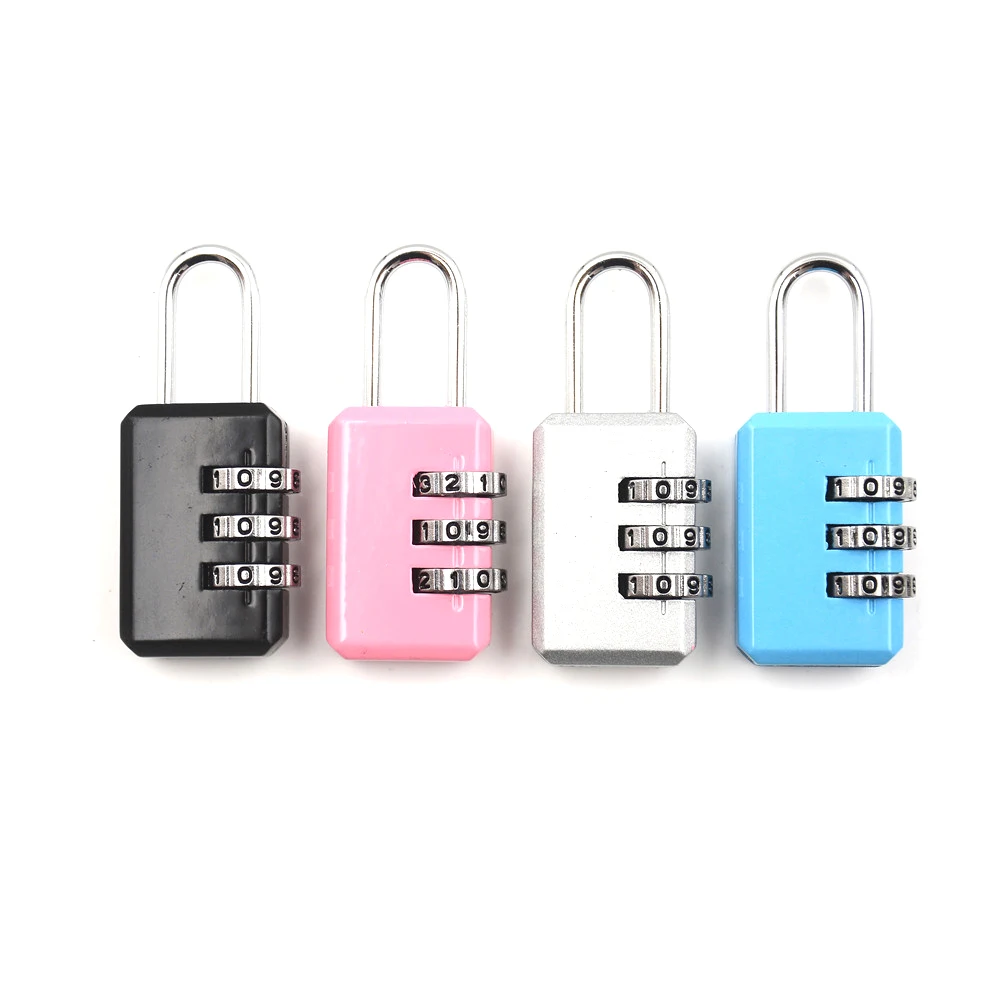 Padlock For School Gym Locker Sheds Suitcase Luggage Password Code Lock 3 Digit Coded Resettable Combination | Обустройство дома